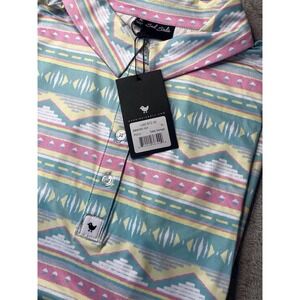 New Bad Birdie Women's XL Salty Savage Southwest Sleeveless Tank Polo Golf Aztec